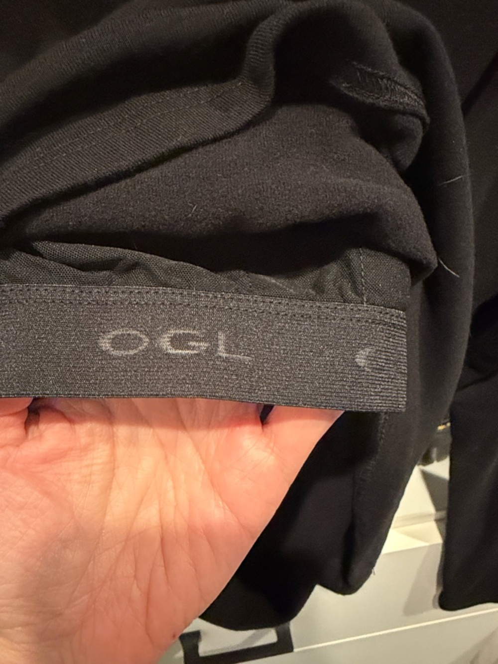 OGL Black Long Sleeve Crewneck Tee - Classic Everyday Top - Picture 3 of 3